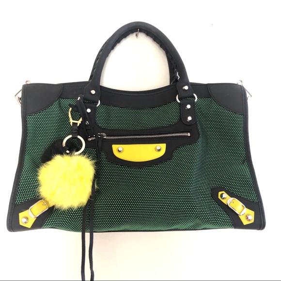 SOLD! Balenciaga Classic City Mesh Limited Edition Green - Picture 2 of 16